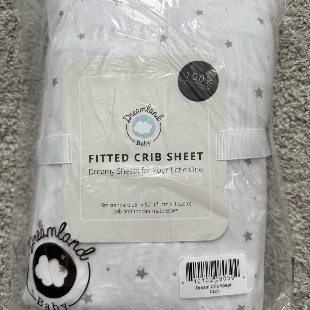 Dreamland Baby Fitted Crib Sheet